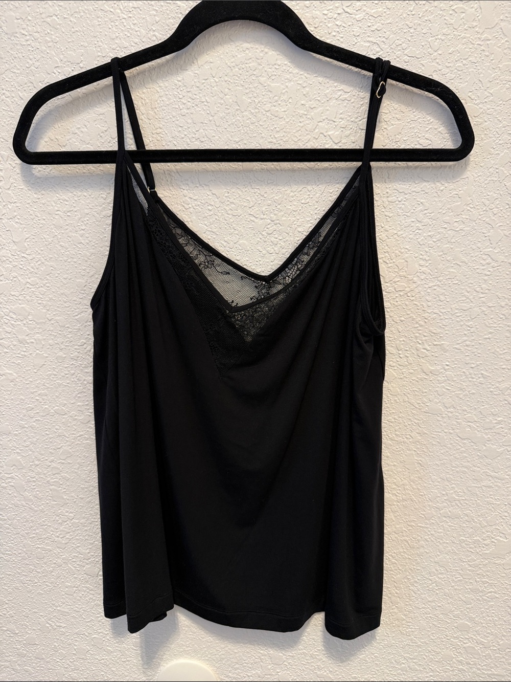 Soma Black Lace Trim Camisole